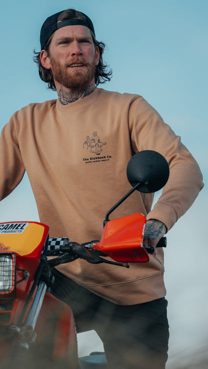 Gasoline Crewneck Desert Beige