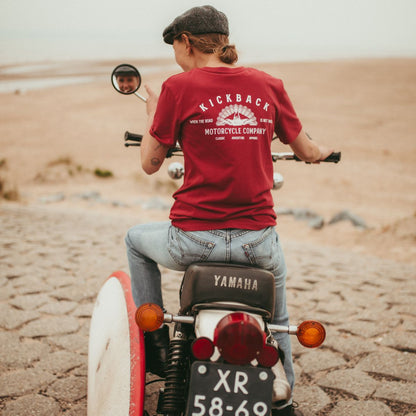 Classic rusty red printed tee