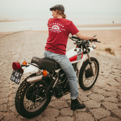 Classic rusty red printed tee