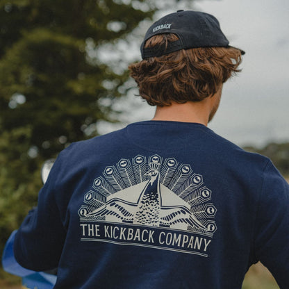 Kickback French Navy Crewneck